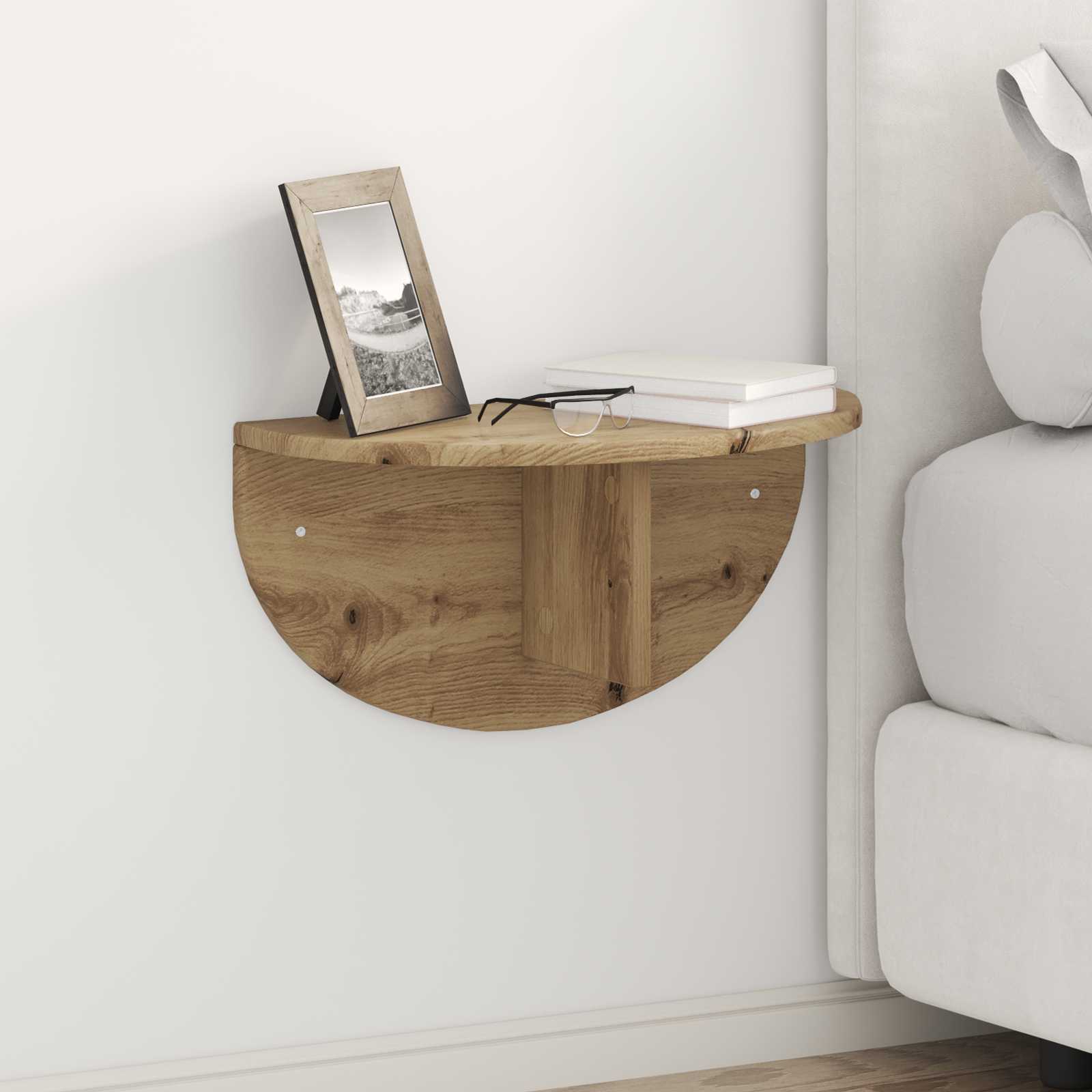 Wandregal Artisan-Eiche 48 x 24 x 24 cm Holzwerkstoff
