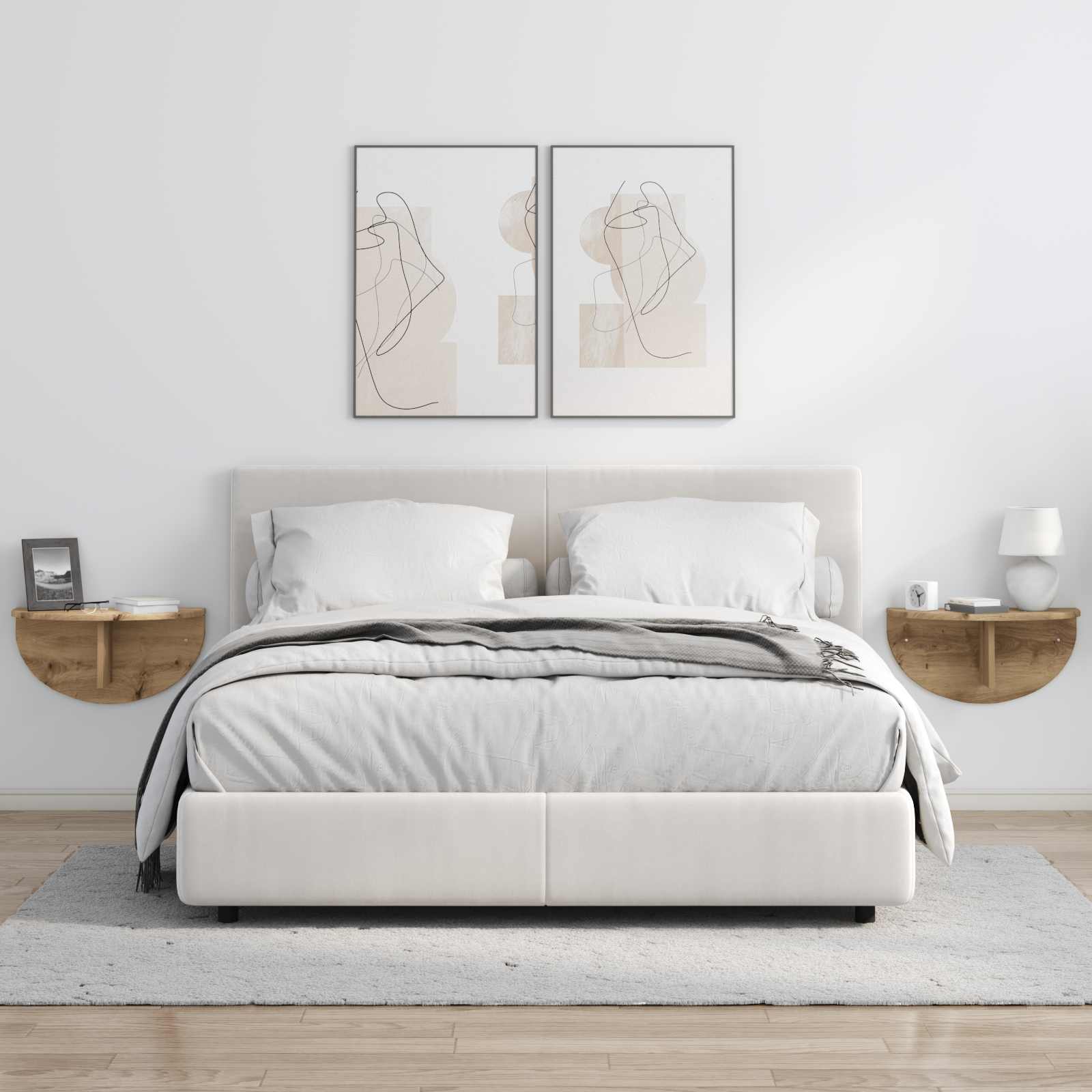 Wandregal Artisan-Eiche 48 x 24 x 24 cm Holzwerkstoff