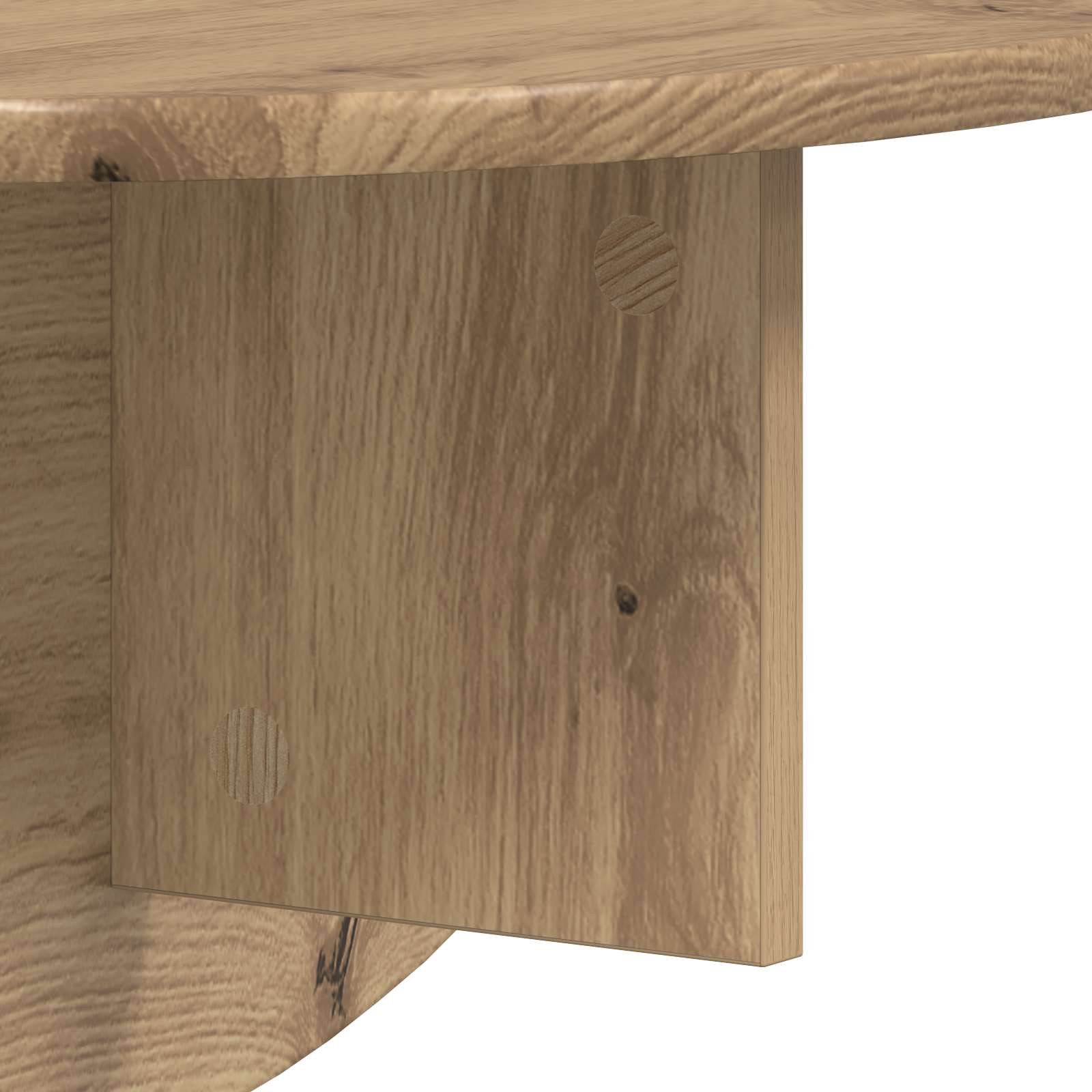 Wandregal 2 pcs Artisan-Eiche 48 x 24 x 24 cm Holzwerkstoff