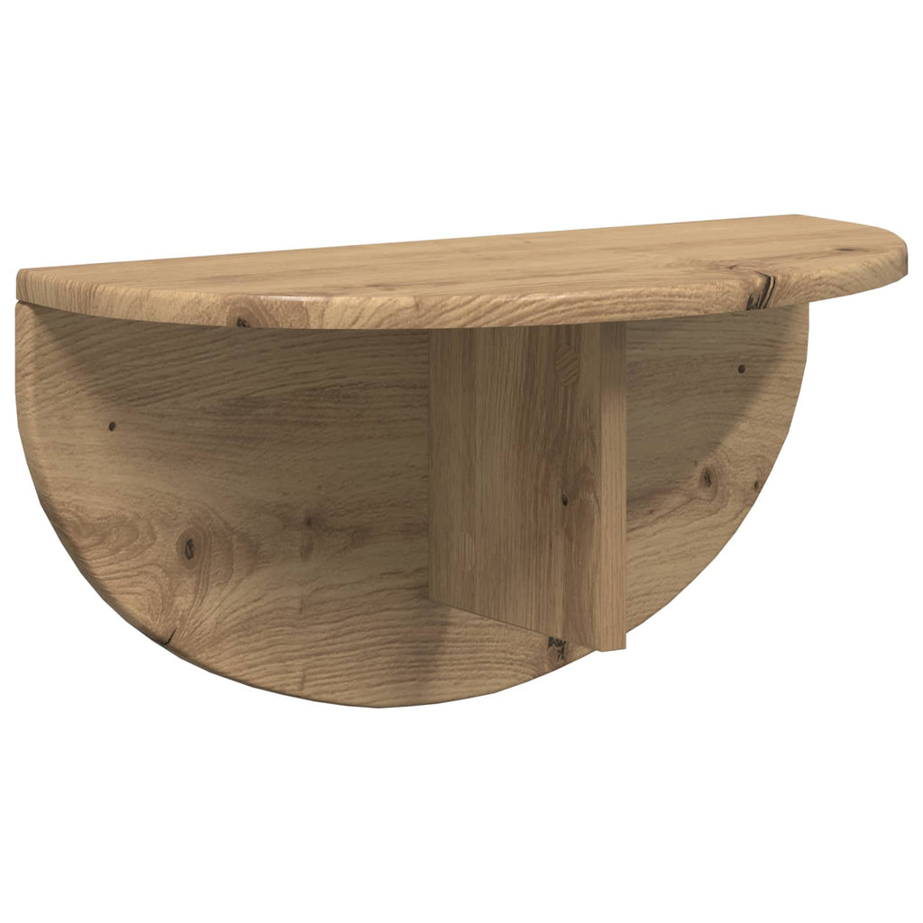 Wandregal 2 pcs Artisan-Eiche 48 x 24 x 24 cm Holzwerkstoff