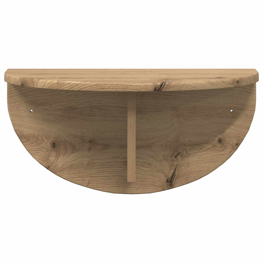 Wandregal 2 pcs Artisan-Eiche 48 x 24 x 24 cm Holzwerkstoff