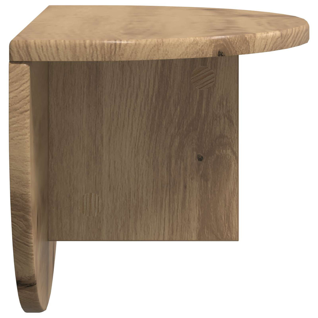 Wandregal 2 pcs Artisan-Eiche 48 x 24 x 24 cm Holzwerkstoff