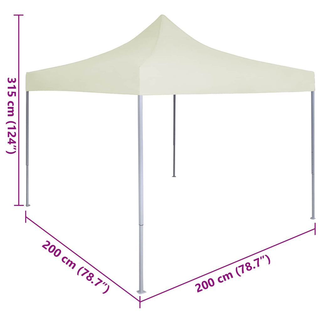 Party-Zelt Creme 200 x 200 x 315 cm Oxford-Stoff
