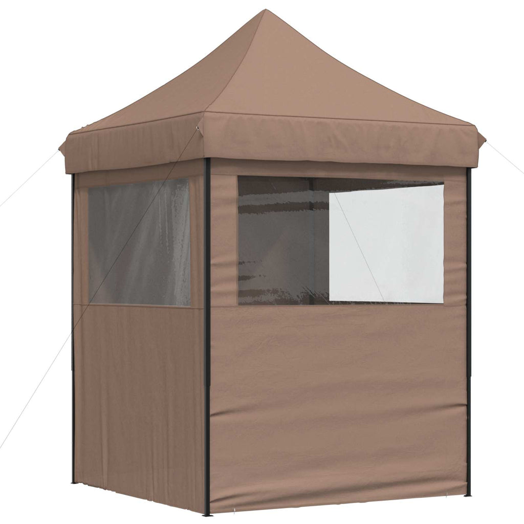Party-Zelt Braun 200 x 200 x 306 cm Oxford-Stoff