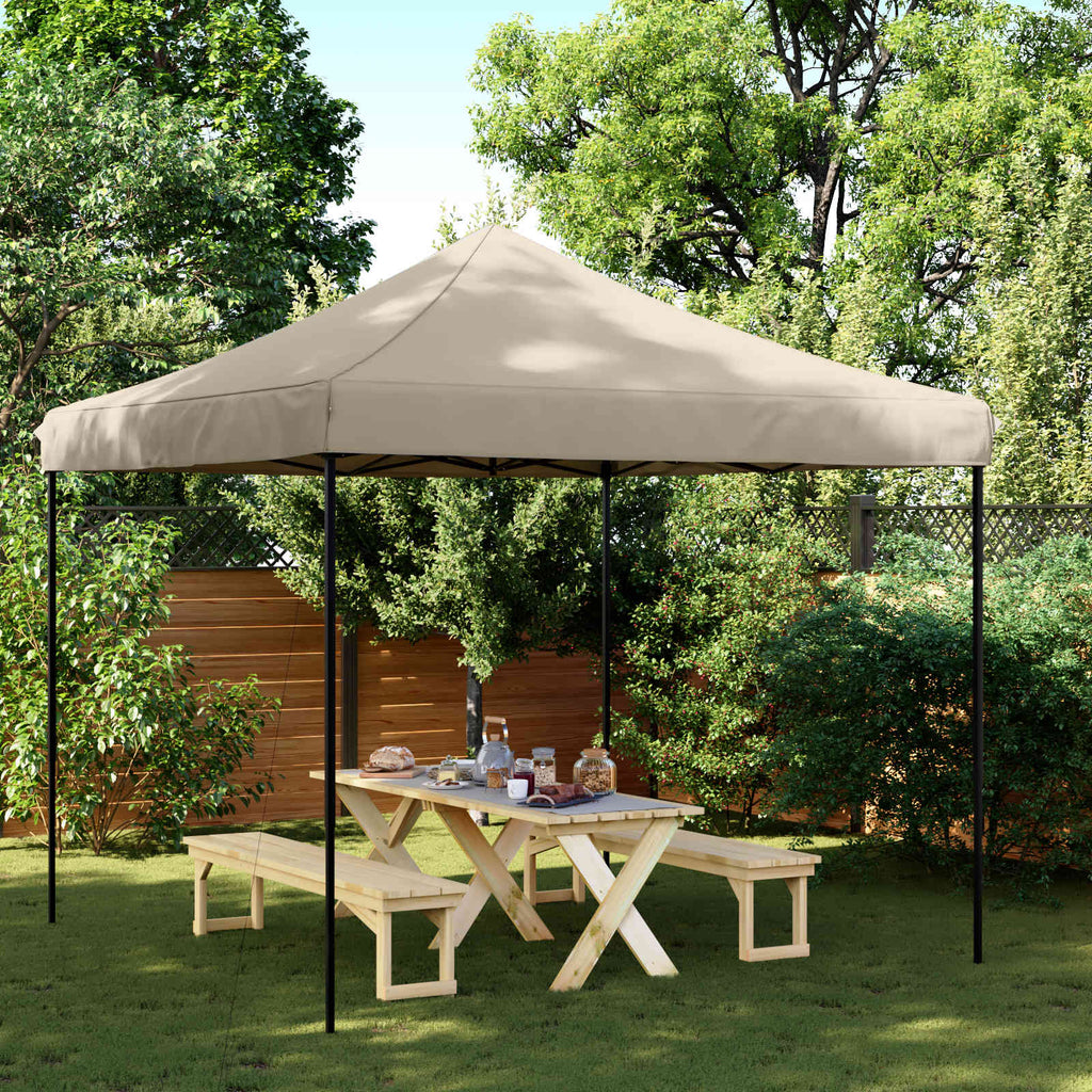 Party-Zelt Taupe 292 x 292 x 315 cm Oxford-Stoff