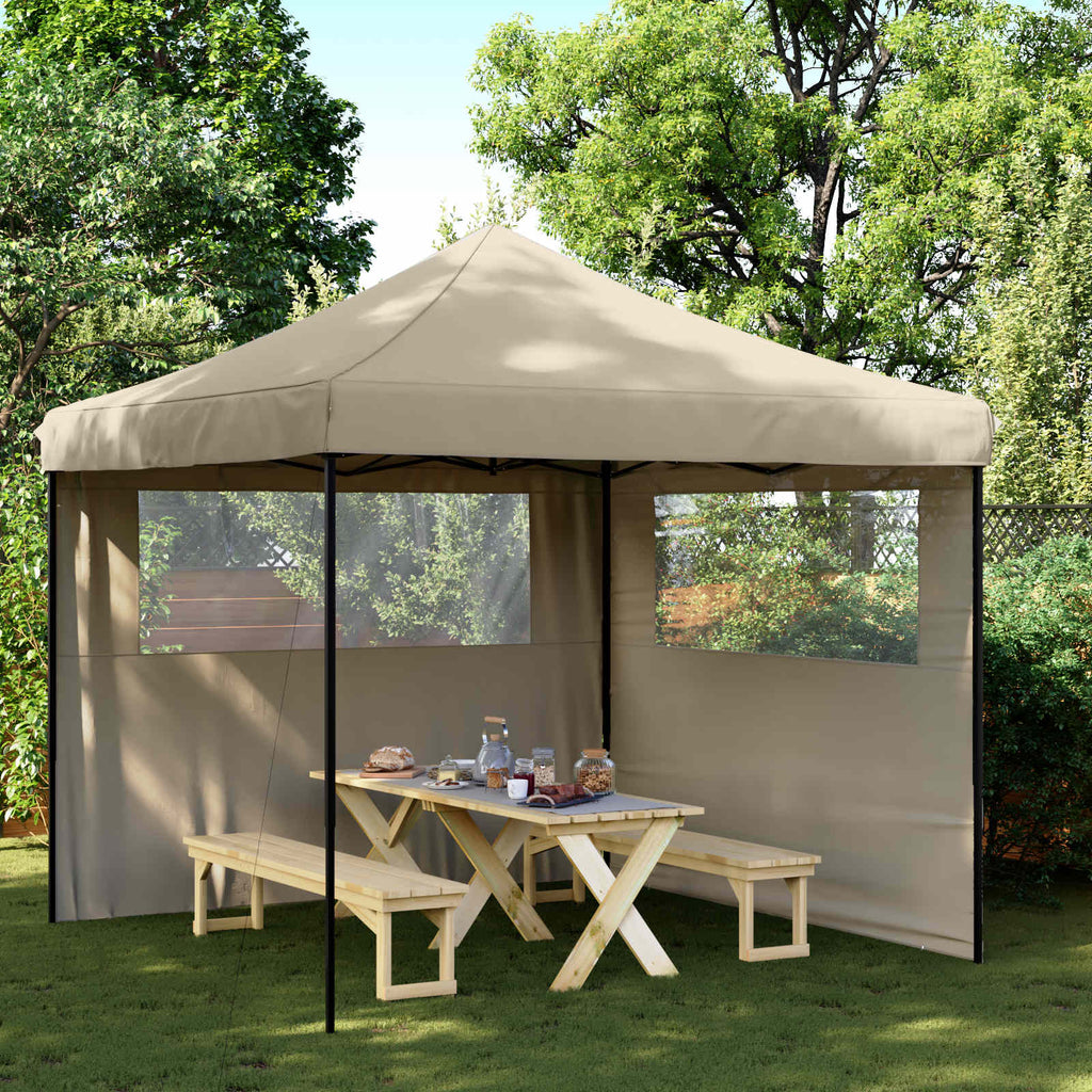 Party-Zelt Taupe 292 x 292 x 315 cm Oxford-Stoff