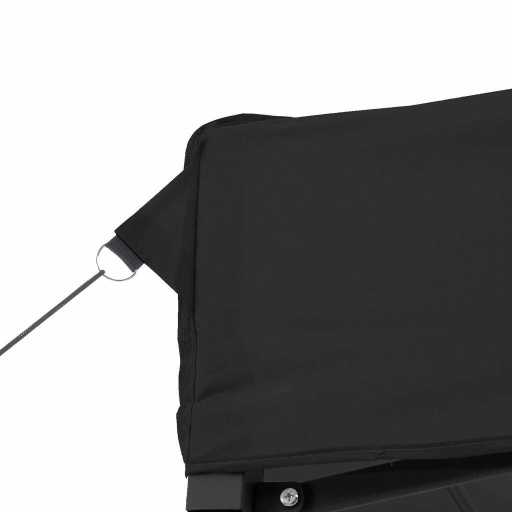 Party-Zelt Schwarz 292 x 292 x 315 cm Oxford-Stoff