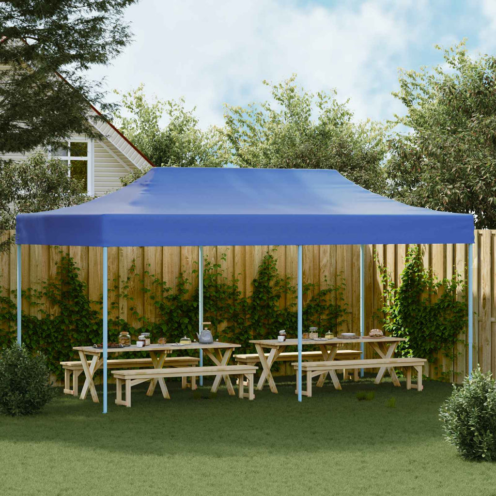 Party-Zelt Blau 291 x 580 x 315 cm Oxford-Stoff