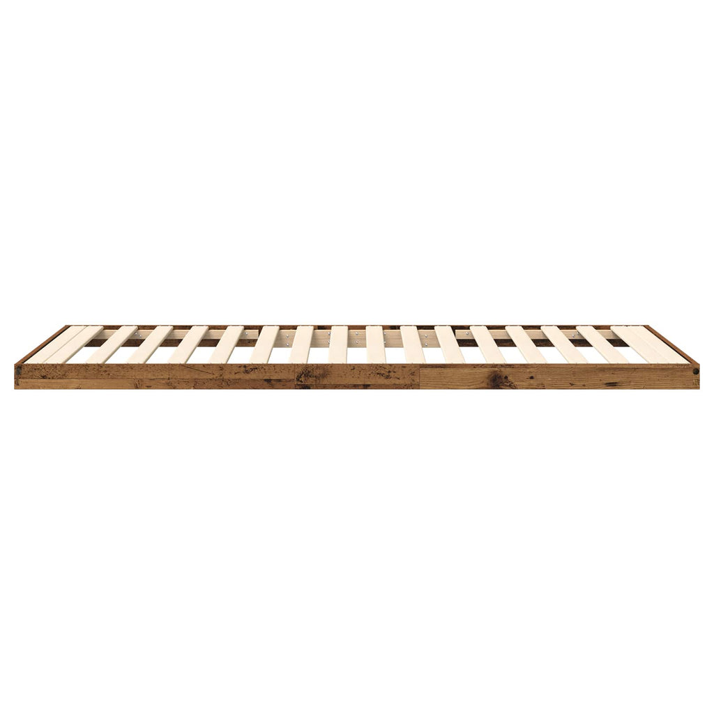 Bodenbettrahmen Altholz 75 x 190 cm Holzwerkstoff