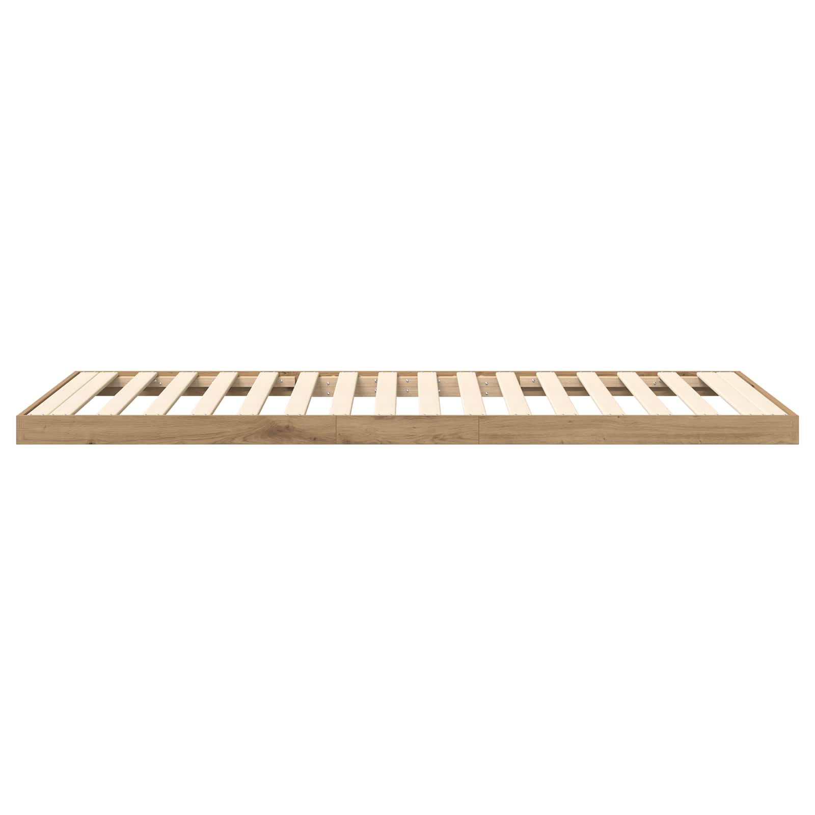 Bodenbettrahmen Artisan-Eiche 75 x 190 cm Holzwerkstoff