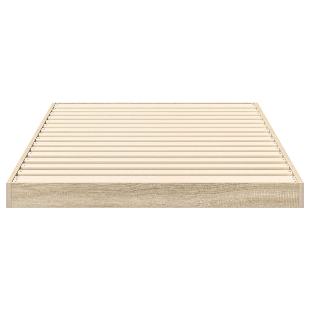 Bodenbettrahmen Sonoma 80 x 200 cm Holzwerkstoff