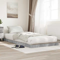 Bodenbettrahmen Beton Grau 80 x 200 cm Holzwerkstoff
