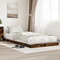 Bodenbettrahmen Geräucherte Eiche 80 x 200 cm Holzwerkstoff