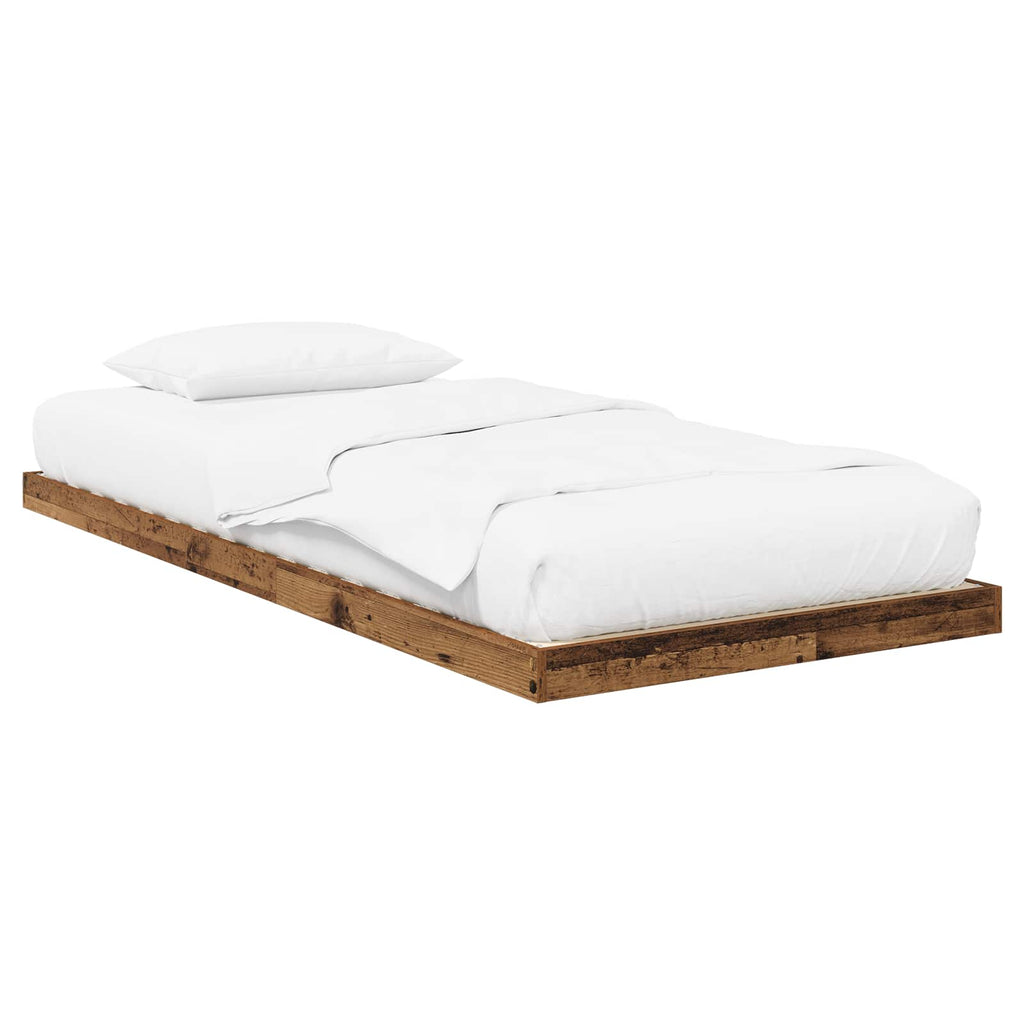Bodenbettrahmen Altholz 80 x 200 cm Holzwerkstoff