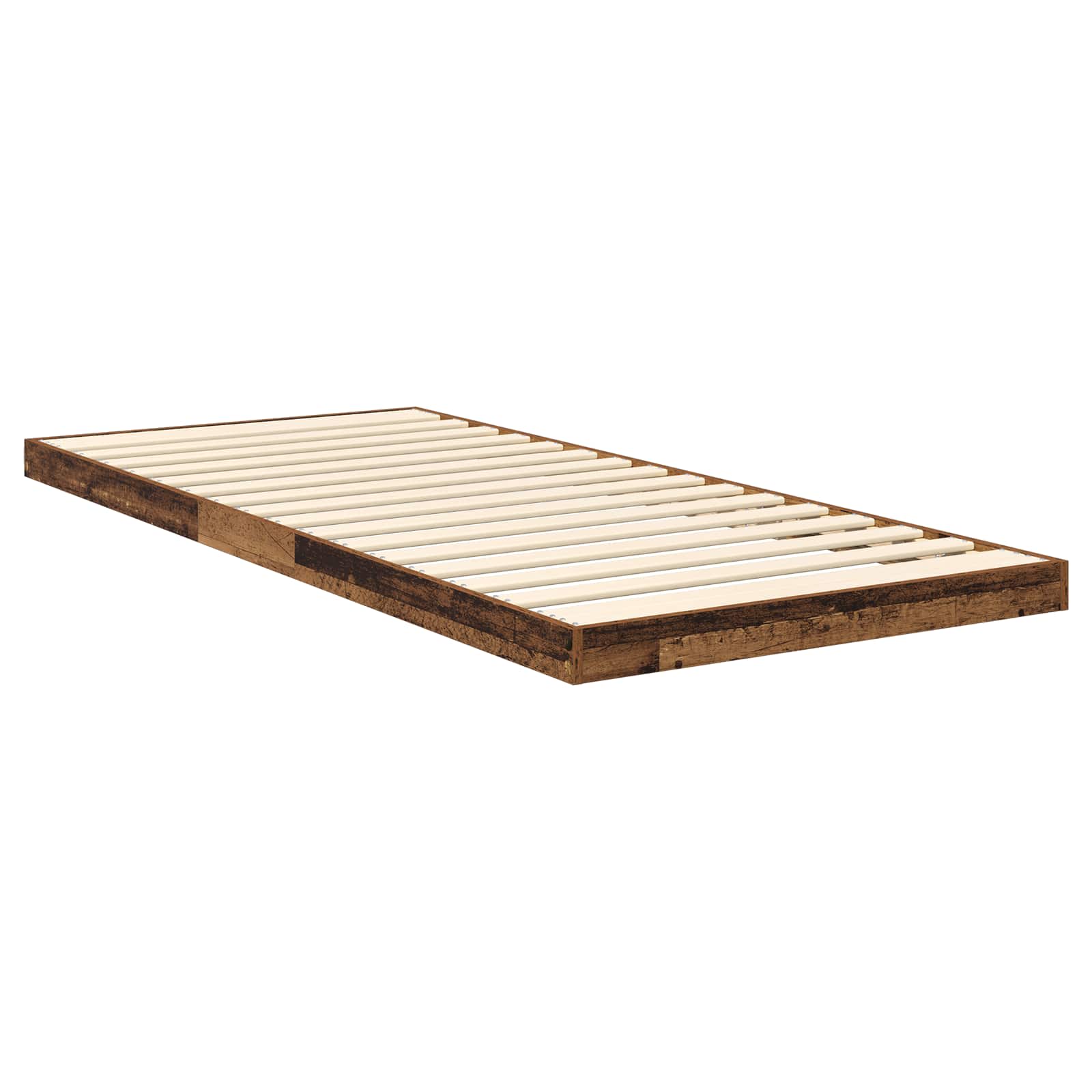 Bodenbettrahmen Altholz 90 x 200 cm Holzwerkstoff