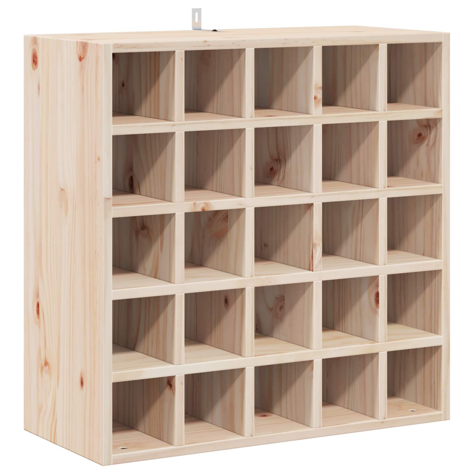 Weinregal 2 pcs Natur 56 x 25 x 56 cm Massives Kiefernholz