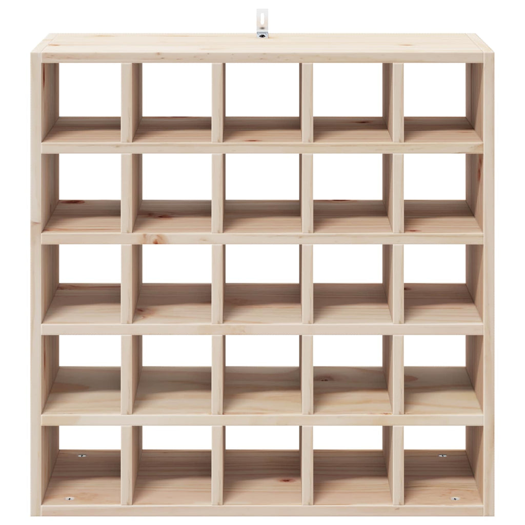 Weinregal 2 pcs Natur 56 x 25 x 56 cm Massives Kiefernholz