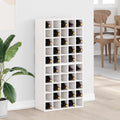 Weinregal 2 pcs Weiß 56 x 25 x 56 cm Massives Kiefernholz