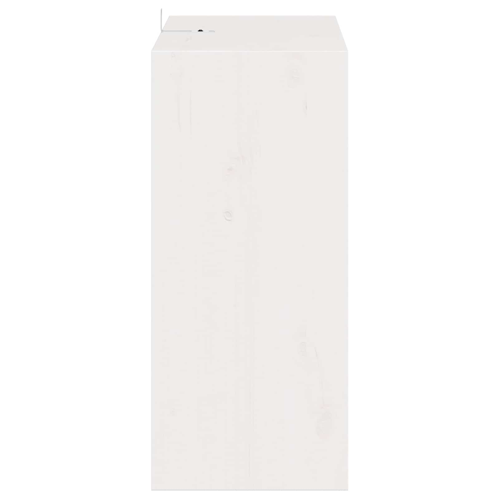 Weinregal 2 pcs Weiß 56 x 25 x 56 cm Massives Kiefernholz