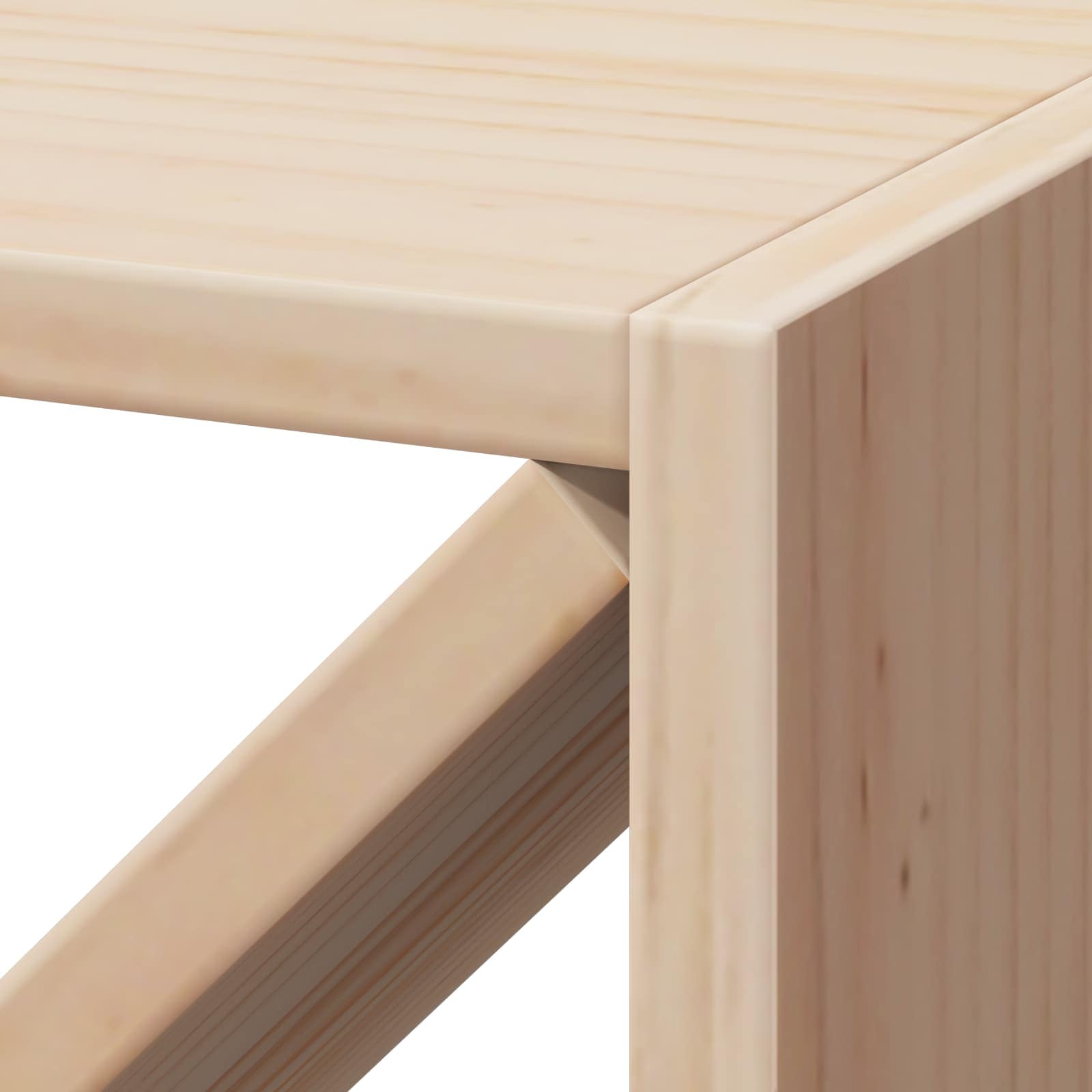 Weinregal 2 pcs Natur 62 x 25 x 62 cm Massives Kiefernholz