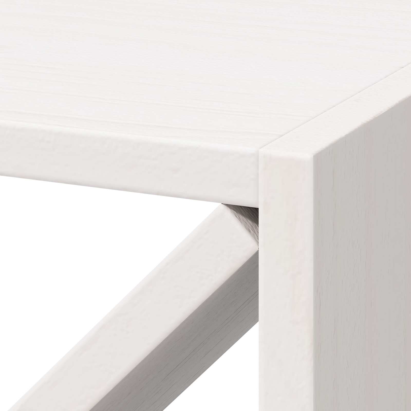 Weinregal 2 pcs Weiß 62 x 25 x 62 cm Massives Kiefernholz