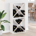 Weinregal 2 pcs Weiß 62 x 25 x 62 cm Massives Kiefernholz
