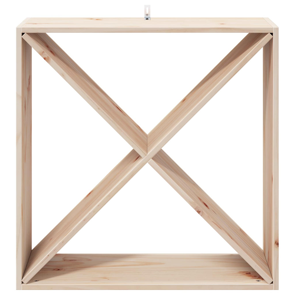 Weinregal 4 pcs Natur 62 x 25 x 62 cm Massives Kiefernholz