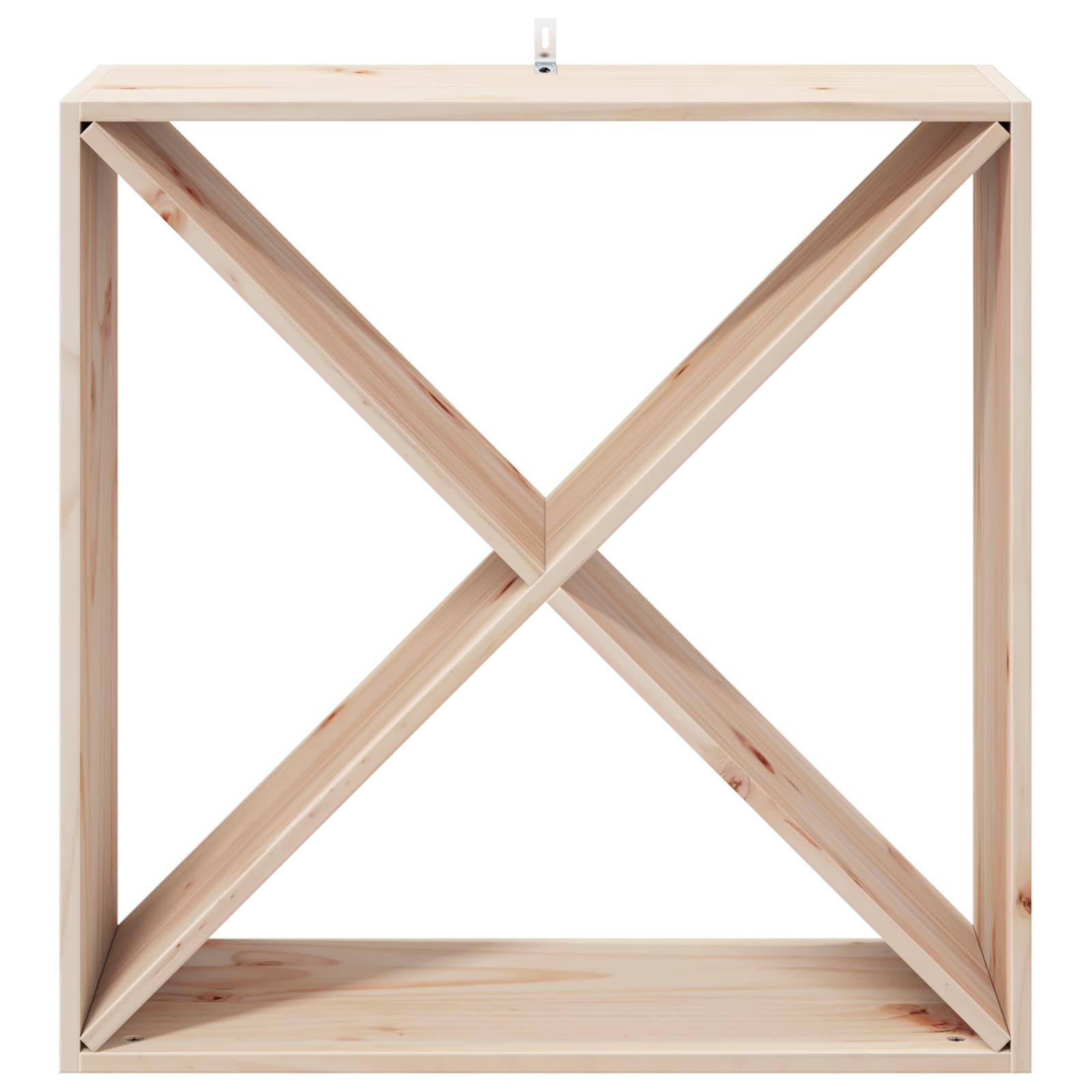 Weinregal 4 pcs Natur 62 x 25 x 62 cm Massives Kiefernholz