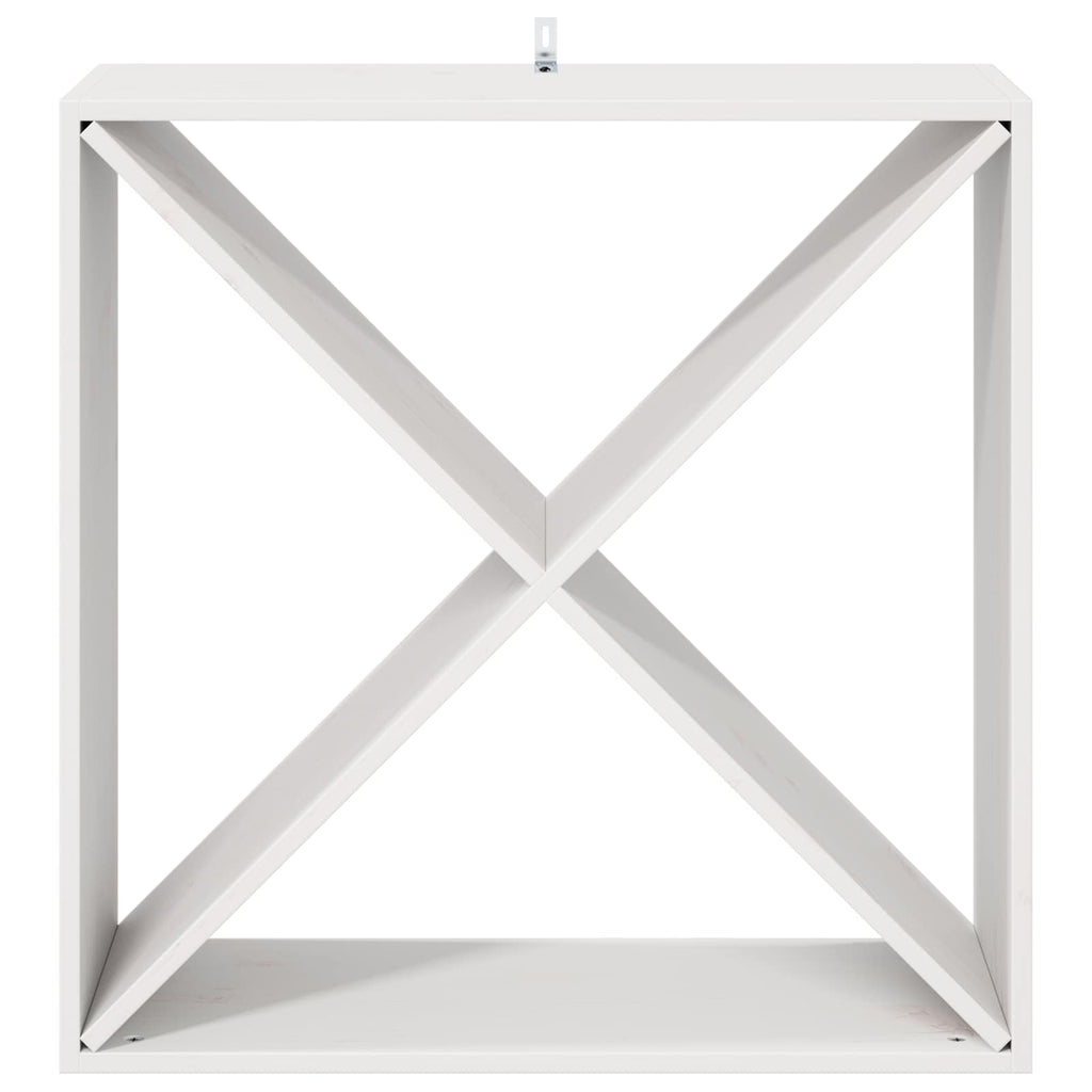 Weinregal 4 pcs Weiß 62 x 25 x 62 cm Massives Kiefernholz