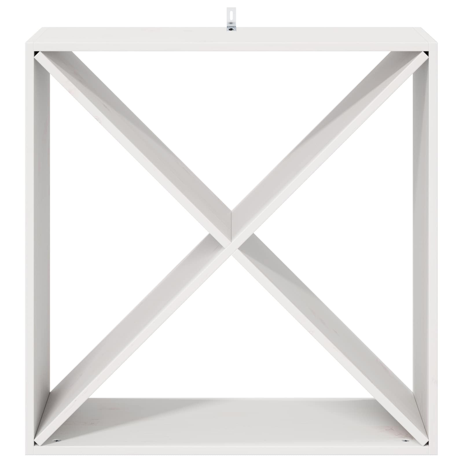 Weinregal 4 pcs Weiß 62 x 25 x 62 cm Massives Kiefernholz