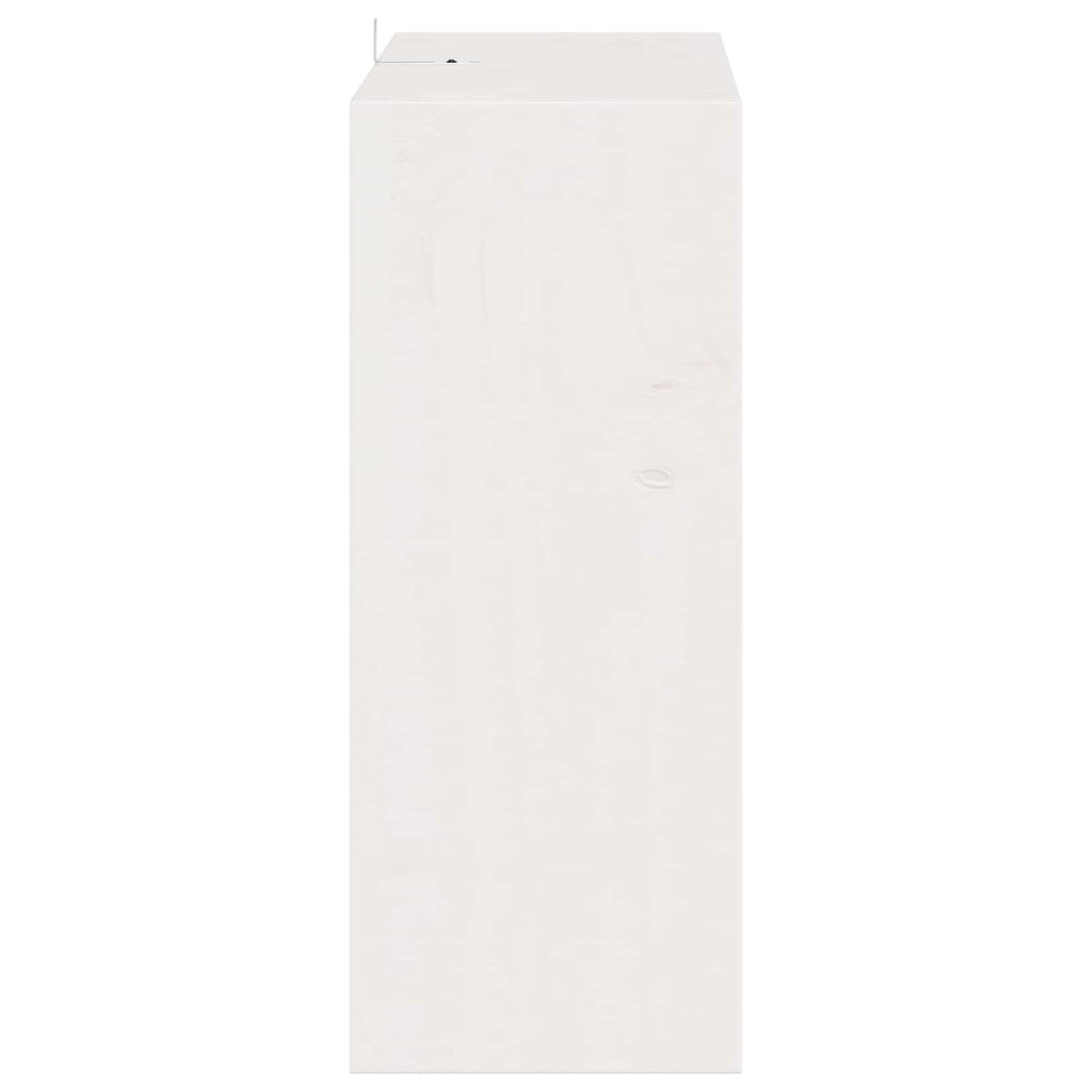 Weinregal 4 pcs Weiß 62 x 25 x 62 cm Massives Kiefernholz