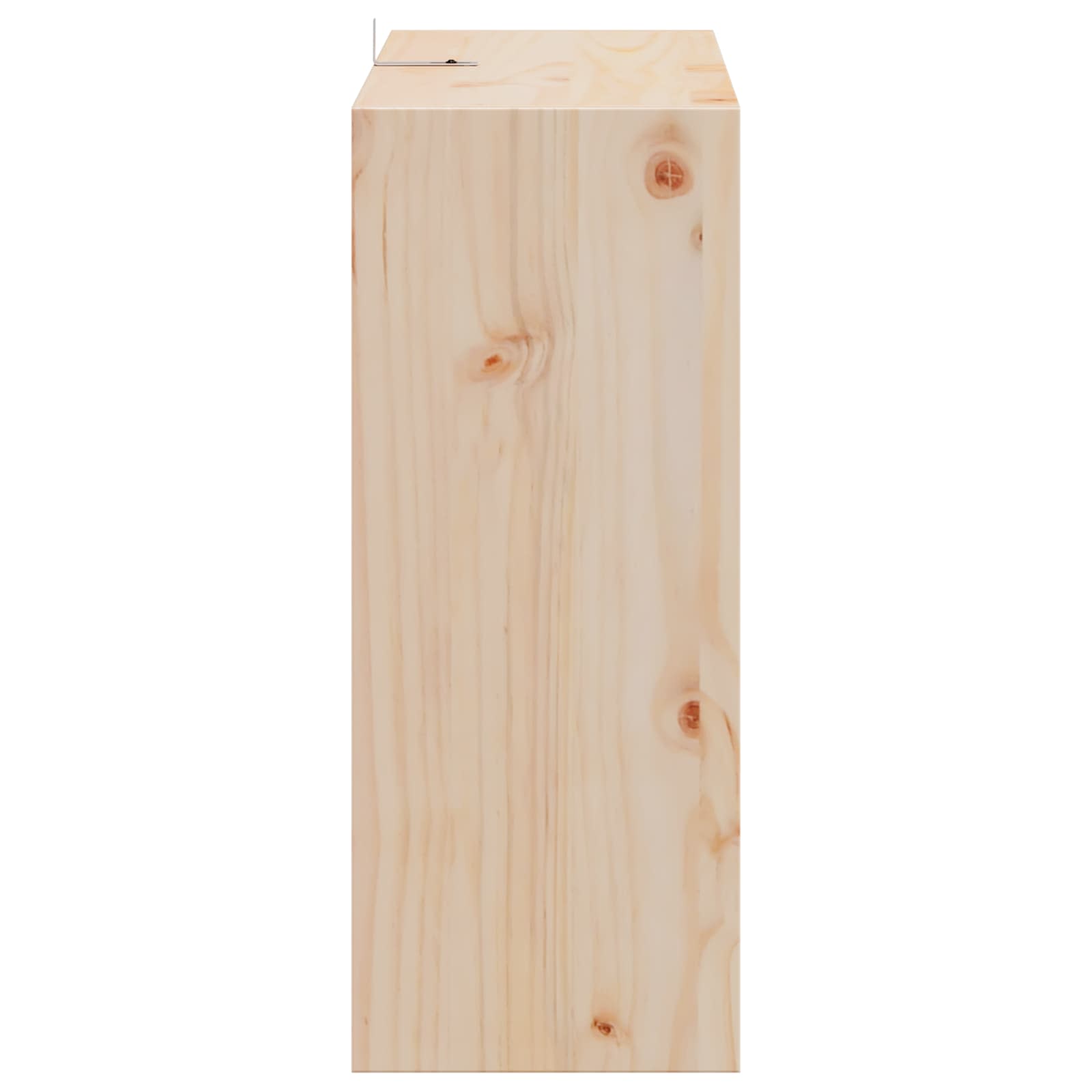 Weinregal 2 pcs Natur 62 x 25 x 62 cm Massives Kiefernholz