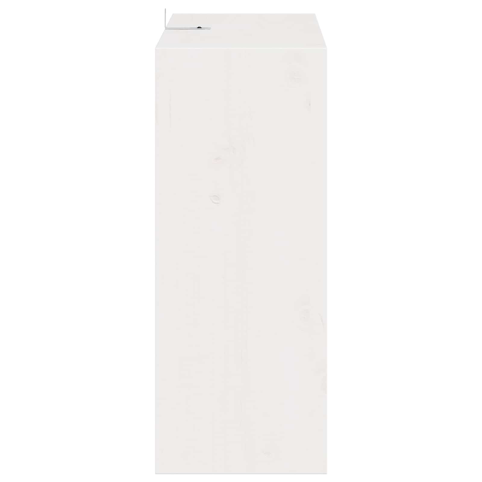 Weinregal 2 pcs Weiß 62 x 25 x 62 cm Massives Kiefernholz