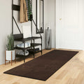 Mittlerer Flor weicher und waschbarer Teppich HUARTE Braun