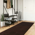 Mittlerer Flor weicher und waschbarer Teppich HUARTE Braun