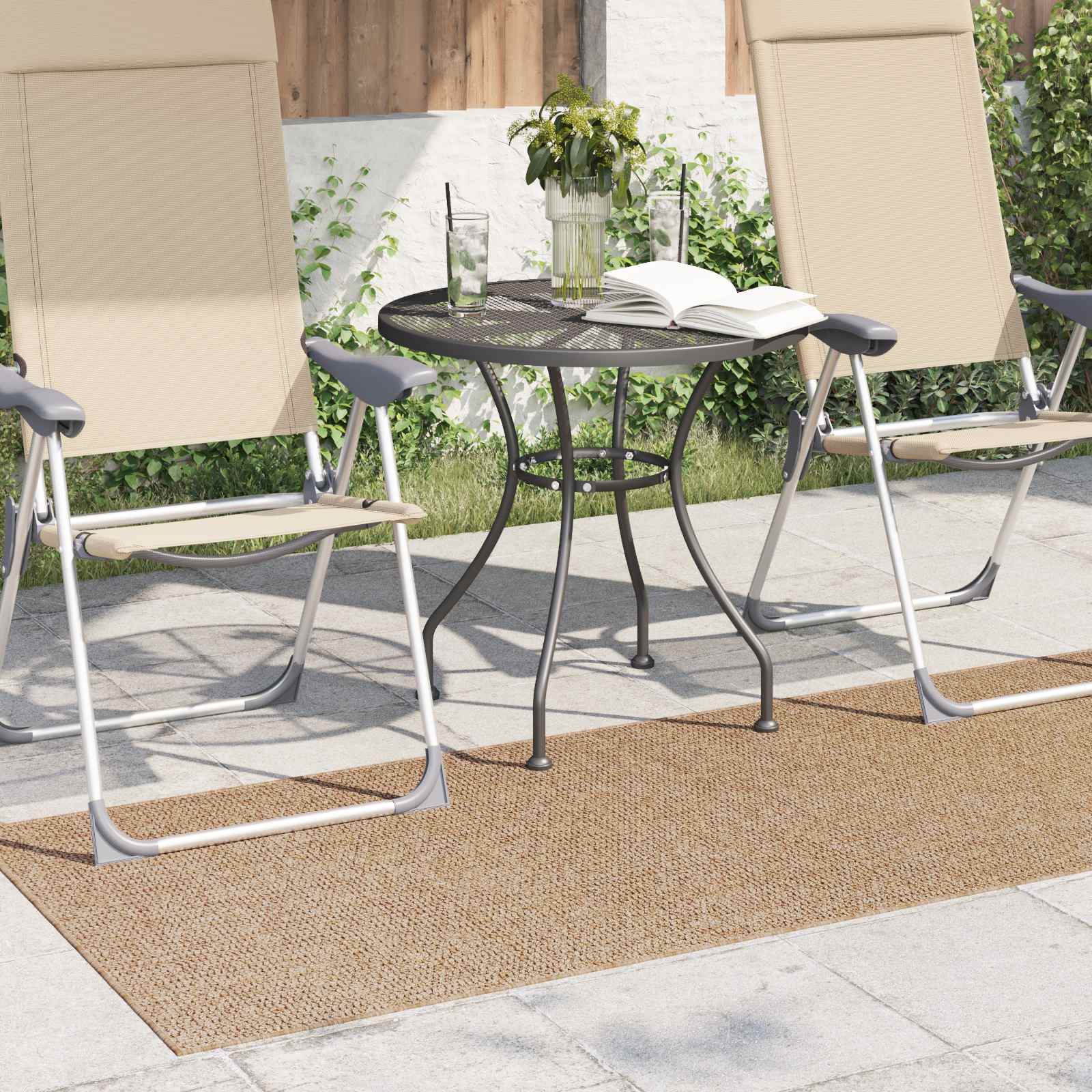 Bereichsteppiche Rechtwinklig AGIRA Natur 150 x 80 cm Polyester