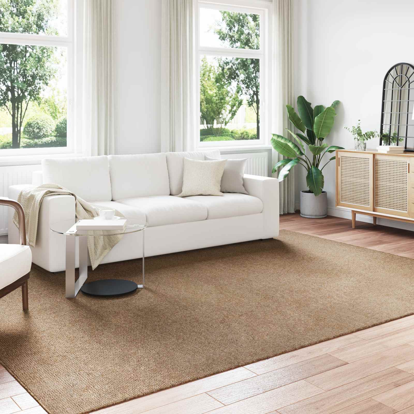 Bereichsteppiche Rechtwinklig AGIRA Natur 280 x 200 cm