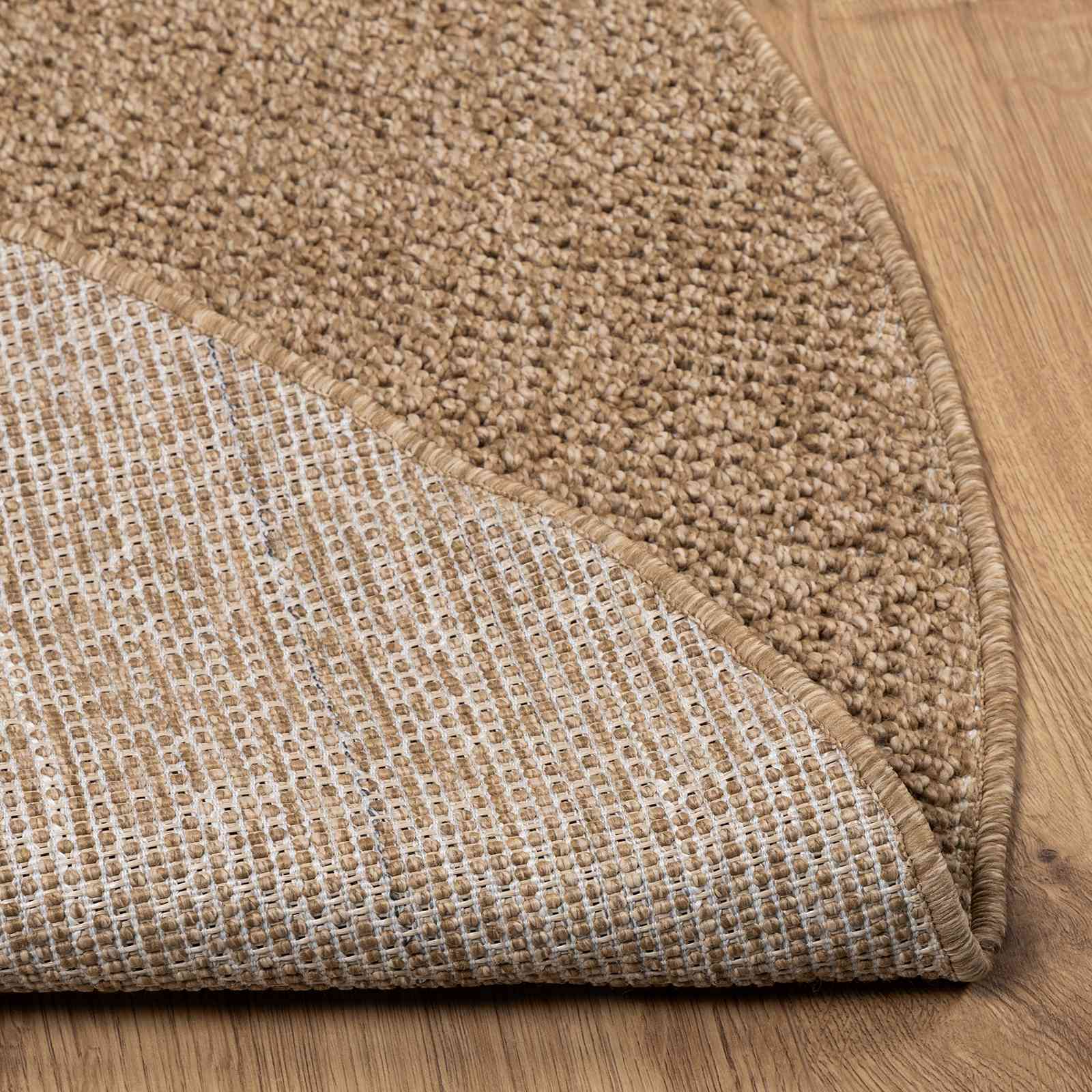 Bereichsteppiche Rund AGIRA Natur Ø 200 CM Polyester