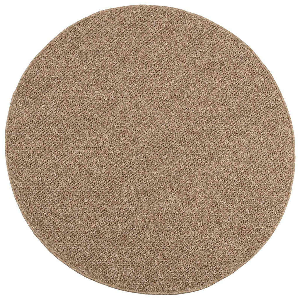 Bereichsteppiche Rund AGIRA Natur Ø 200 CM Polyester