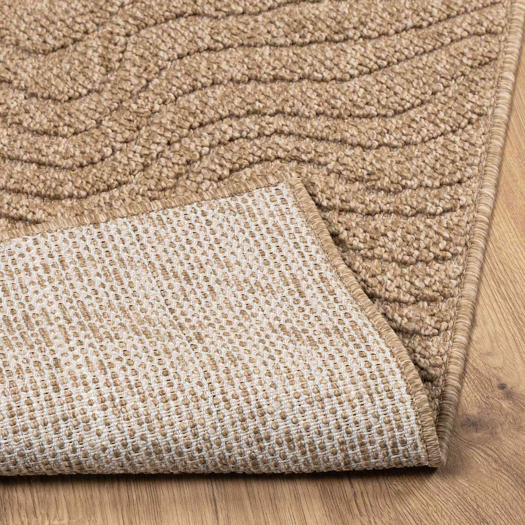 Bereichsteppiche Moiré AGIRA Natur 200 x 80 cm Polyester