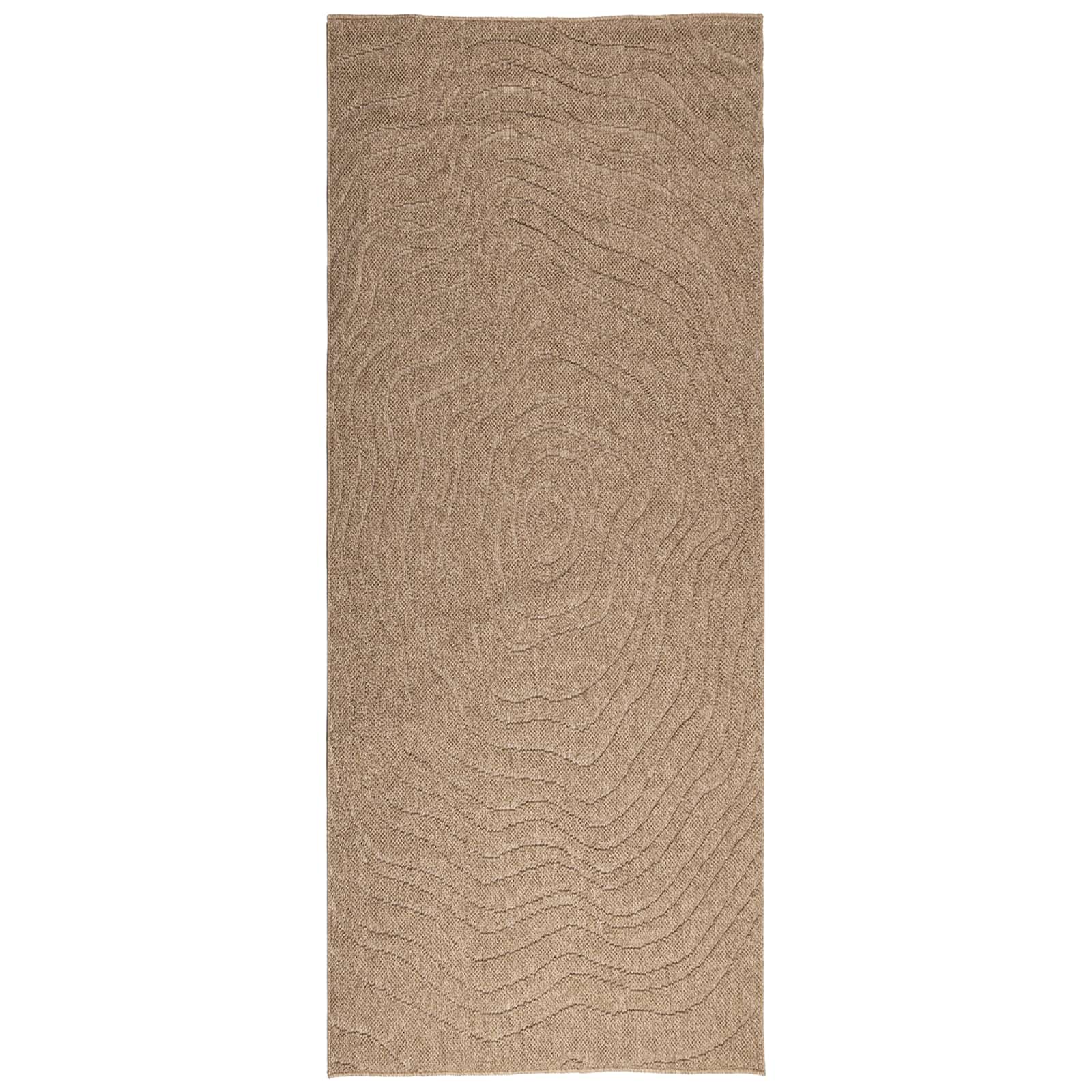 Bereichsteppiche Moiré AGIRA Natur 200 x 80 cm Polyester