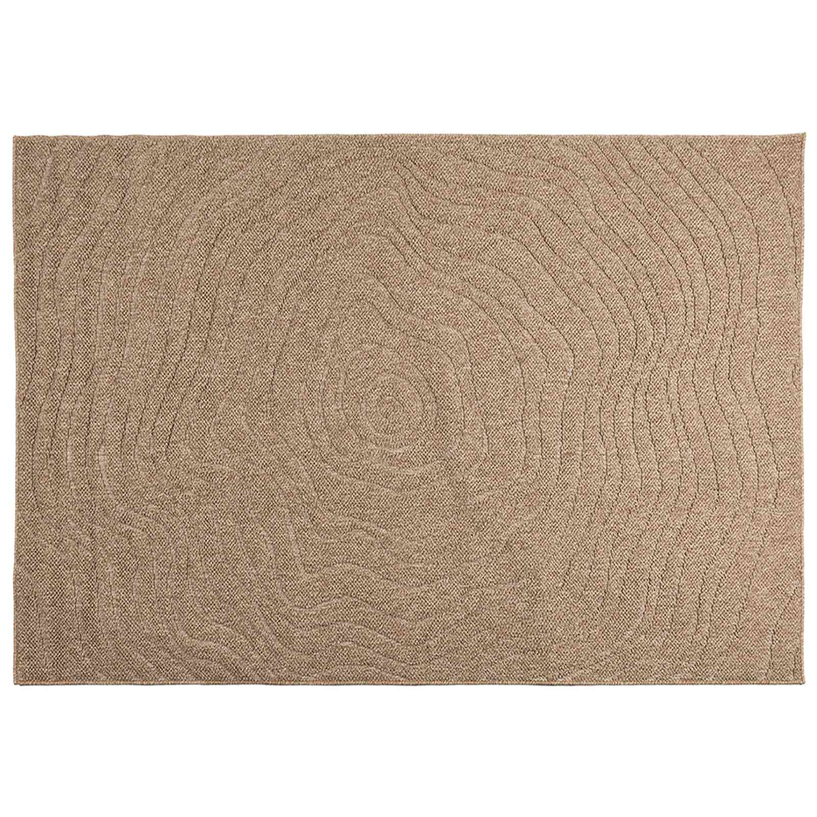 Bereichsteppiche Moiré AGIRA Natur 170 x 120 cm Polyester