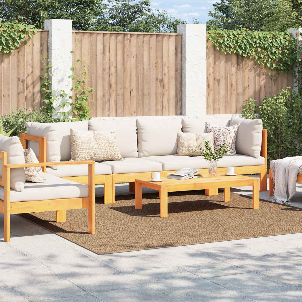 Bereichsteppiche Moiré AGIRA Natur 240 x 240 cm Polyester