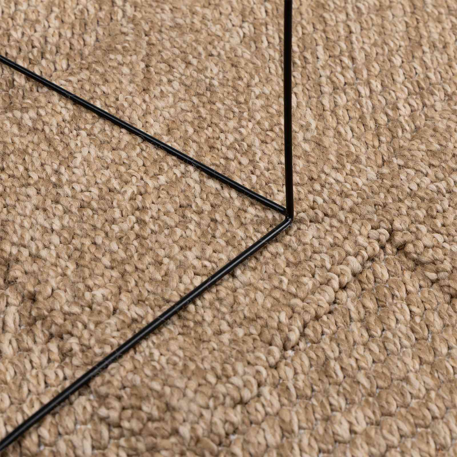 Bereichsteppiche Rechtwinklig AGIRA Natur 150 x 80 cm Polyester