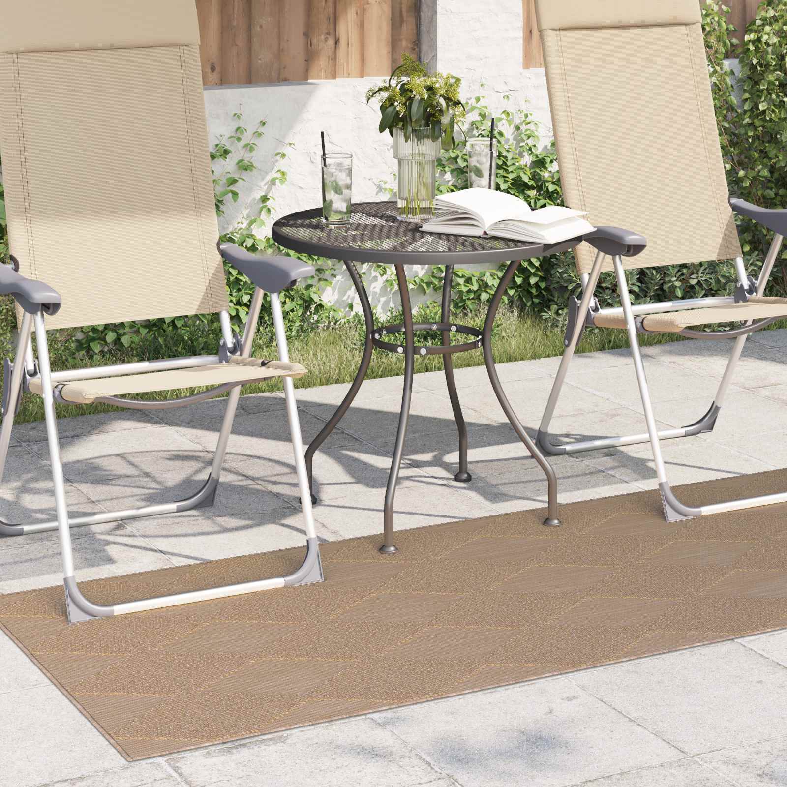 Bereichsteppiche Rechtwinklig AGIRA Natur 150 x 80 cm Polyester