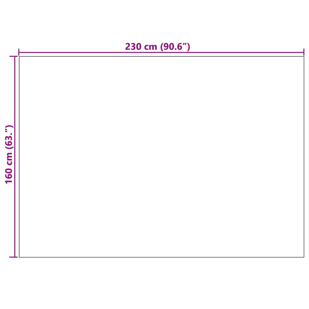 Bereichsteppiche Rechtwinklig AGIRA Natur 230 x 160 cm