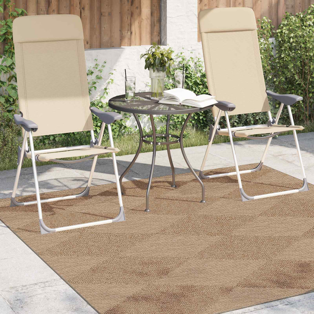 Bereichsteppiche Quadratisch AGIRA Natur 120 x 120 cm Polyester