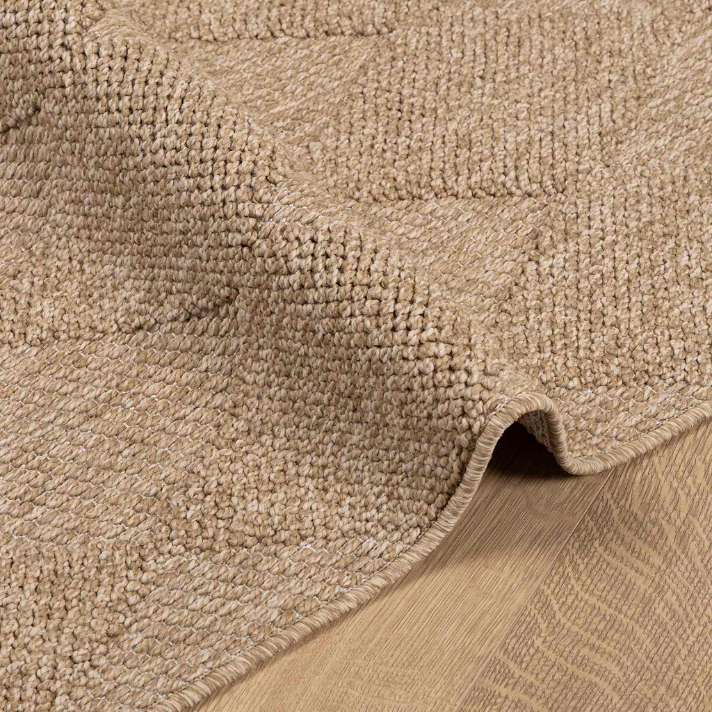 Bereichsteppiche Quadratisch AGIRA Natur 200 x 200 cm Polyester