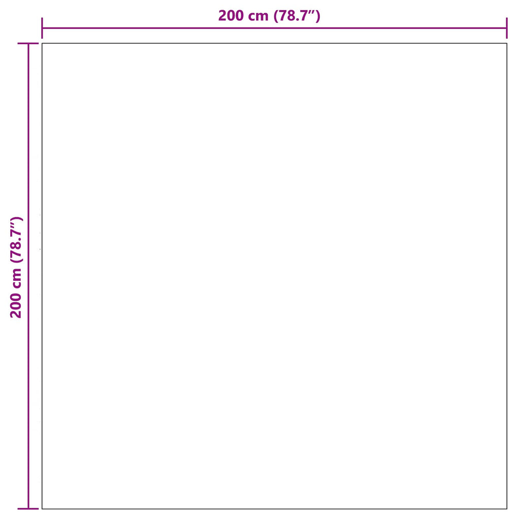 Bereichsteppiche Quadratisch AGIRA Natur 200 x 200 cm Polyester