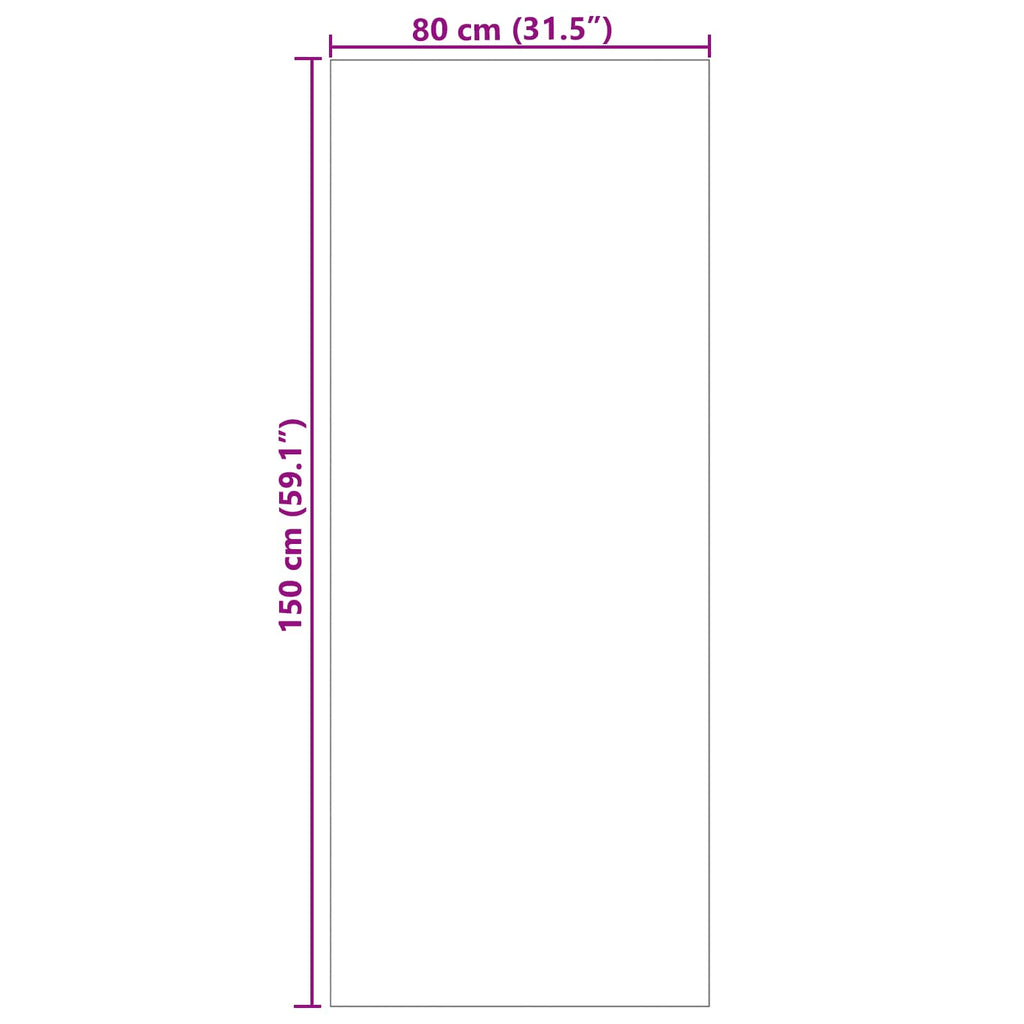 Bereichsteppiche Rechtwinklig FARO Creme 150 x 80 cm Polyester